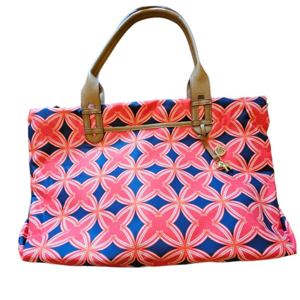 Stella & Dot Red and Blue Tote Bag